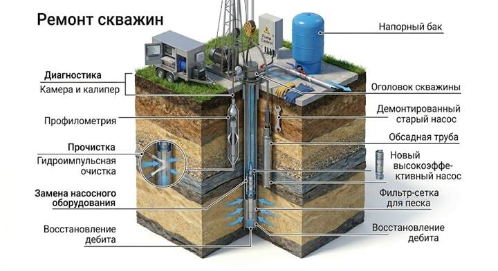 Ремонт скважин в Кропоткине